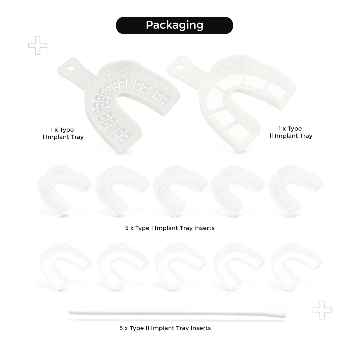 Cotisen Implant Impression Trays Set